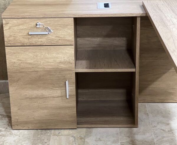 Escritorio ejecutivo con credenza lateral integrada OF20OR - Imagen 5